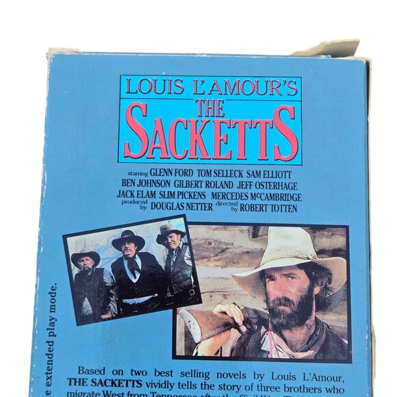 The Sacketts Double VHS Tape Set Video 1980 Tom Selleck Western Drama - Picture 9 of 14